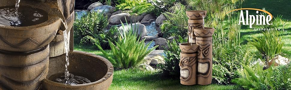 outdoor decor, fountain, alpine corporation