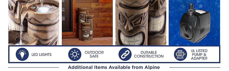 outdoor decor, fountain, alpine corporation