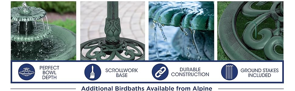 fountain, outdoor fountain, alpine corporation, tec106, outdoors, patio, yard, decor